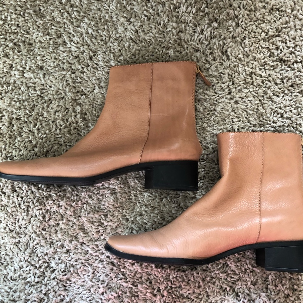 Squared toe boots